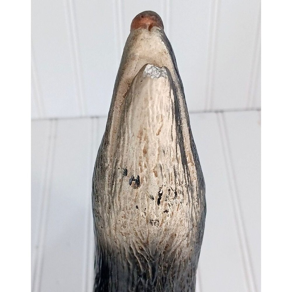 2 Vtg 14" 1950s Howling Coyote Pottery Indoor Outdoor Sculpture Statues Bookends - Picture 7 of 9